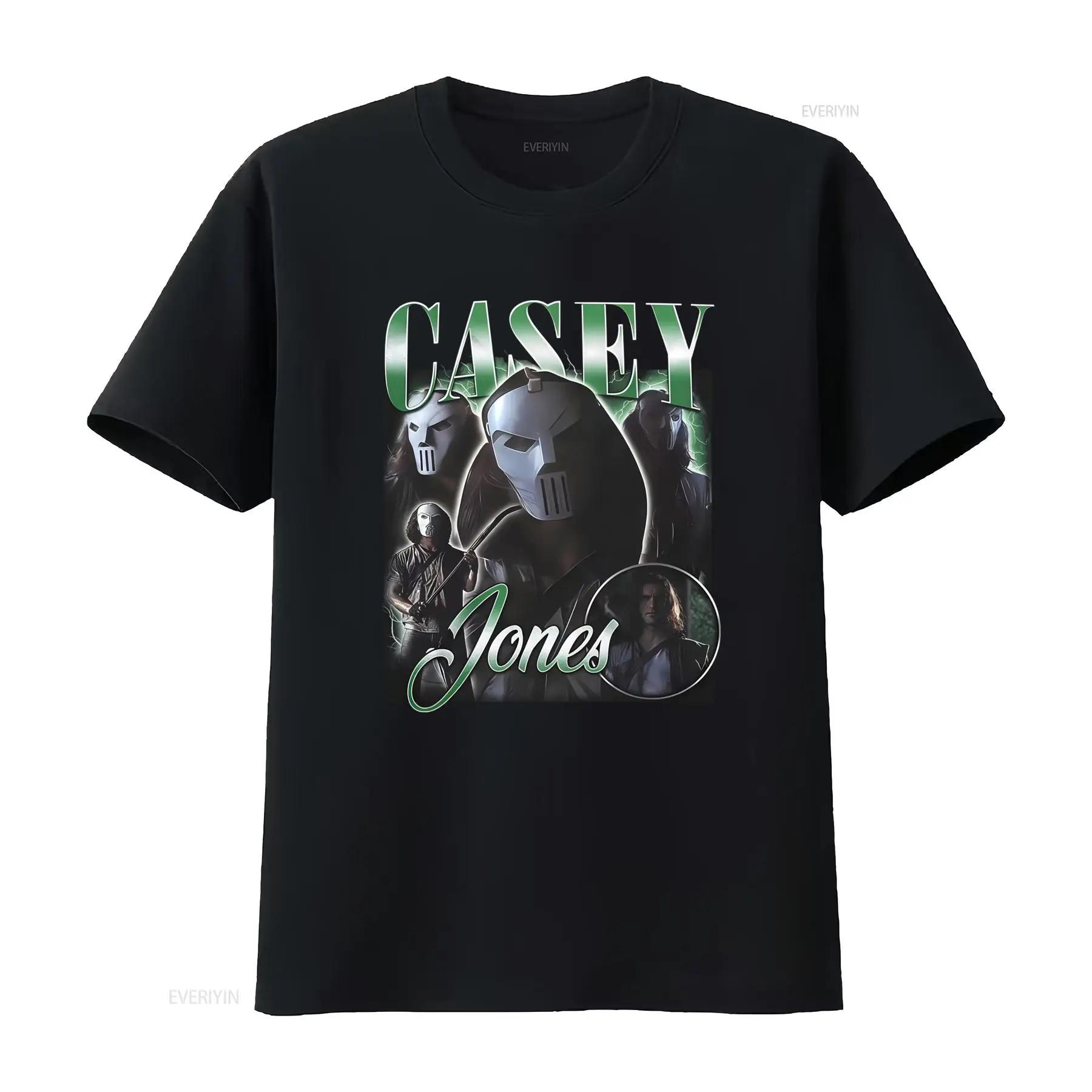 

Casey Jones T Shirt Stylish Design with Iconic Masks and Name Print for Fans vintage Washed Stretched Soft graphic Comfortabl... S разноцветный