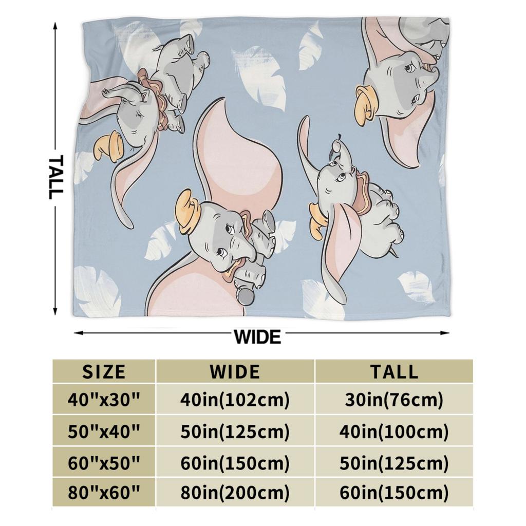 D-Dumbos Plush Blanket Child Flannel Throw Blanket For Couch Bed Super Soft Design Quality Bedspread Gift