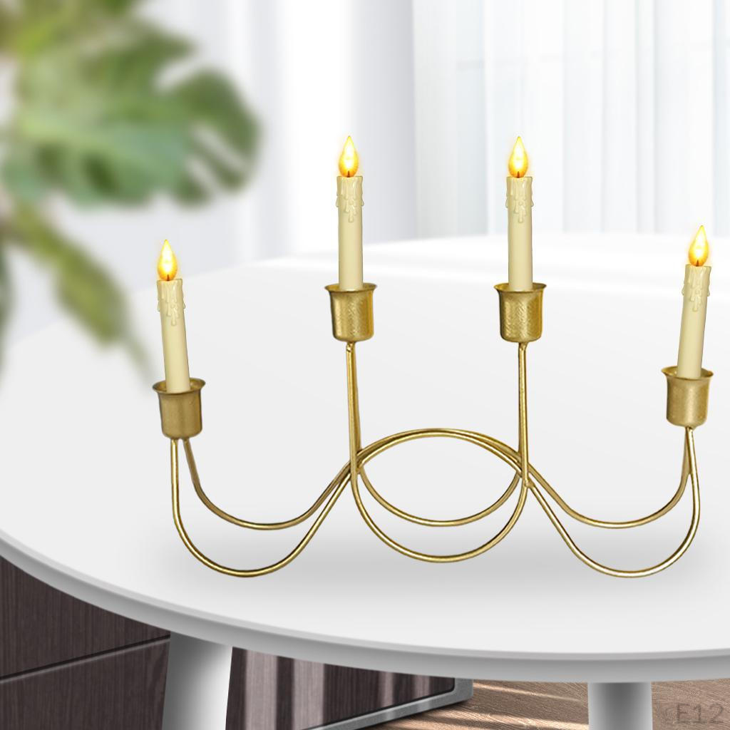Candle Stand Accessories Crafts Tabletop Tray Home Decoration Tea Light for Living Room
