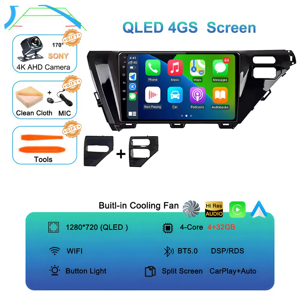 

Для Toyota Camry 8 XV 70 2017 2018 2019 2020 Android 14 автомобильный стерео радио навигация GPS мультимедийный плеер головное устройство CHINA