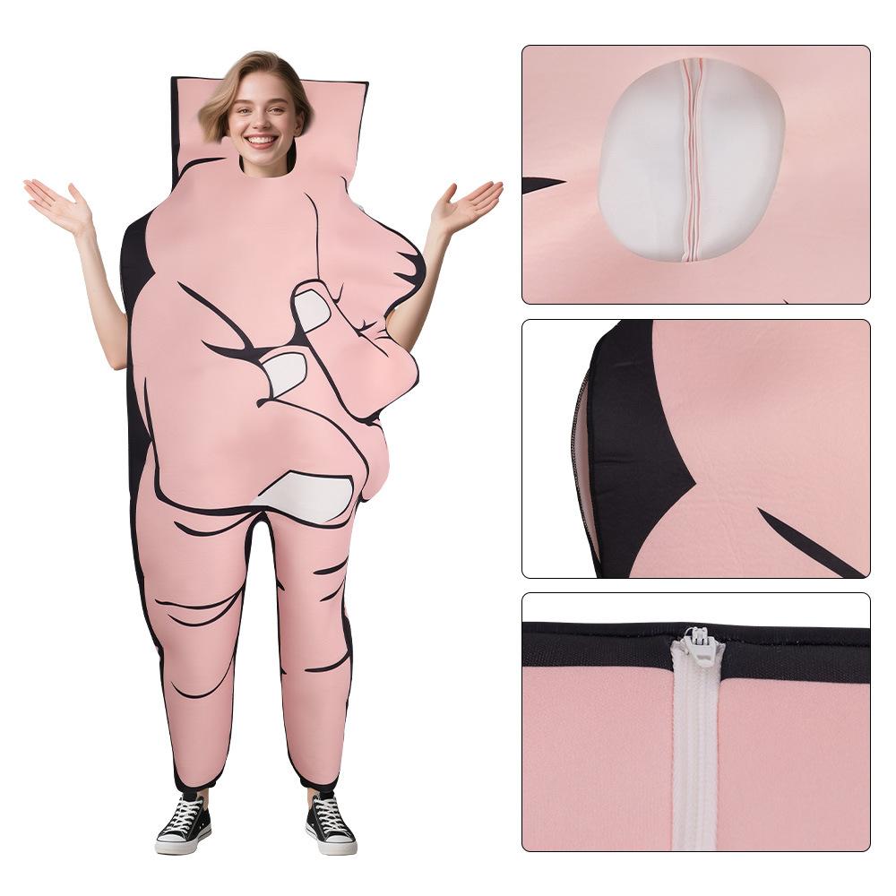 Lustiges Halloween Lustiges Spielkostüm Scherenhandform V Schwammkostüm Bühnenatmosphäre