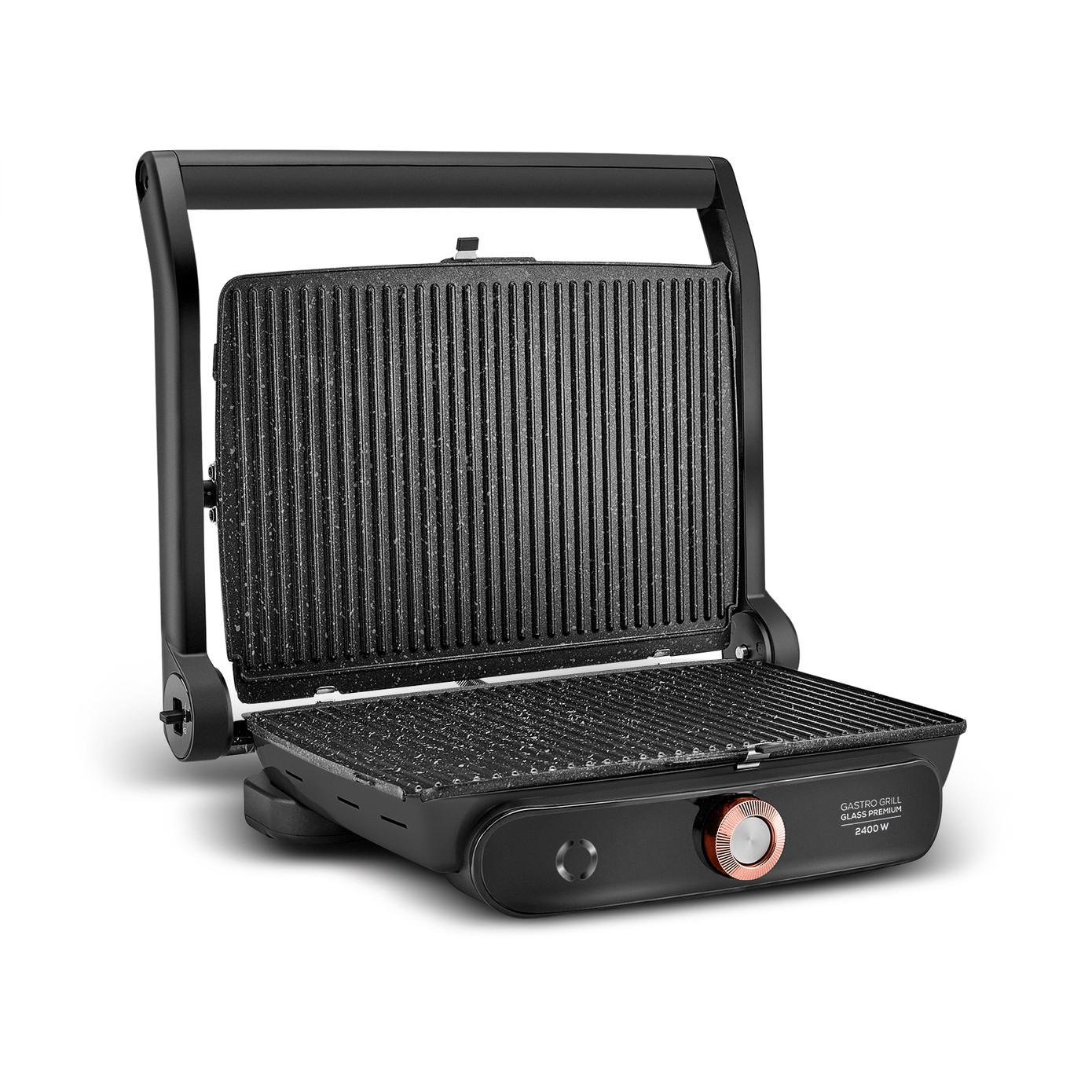 

Тостер Karaca Gastro Grill Glass Premium Черный Медь 2400 Вт