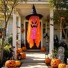 String Lights LED Hanging Ornament LED Lighted Witch Hat Ghost Decor  Indoor Home