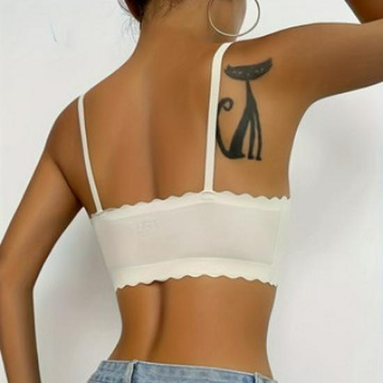 Seamless Ice Silk Push-up Wireless Bra - Wave Edge Design