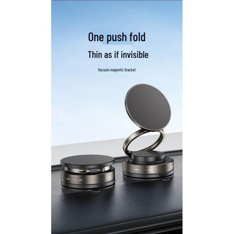 Rotatable Magnetic Car Phone Holder with Suction Cup - Multi-functional Navigation Mount