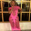 Wind Fashionable and Sexy Hollow Perspective Tight Dress New Spice Girl Flame Detail Fishing Net Round Neck Long Dress