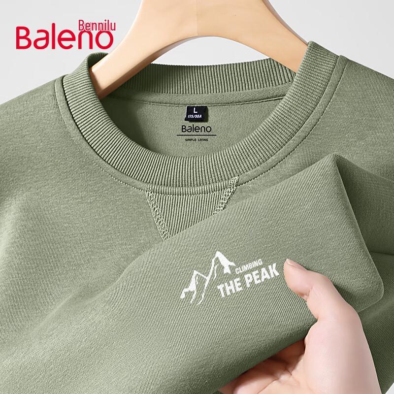 Baleno Men's American Style Relaxed Fit Crewneck Sweatshirt