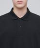 MUSINSA STANDARD Relaxed Fit Pique Polo Shirt [Dark Grey]