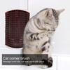 Plastic Cat Self Groomer   Comb Buty Soft Brush Body Scratcher on Wall Corner