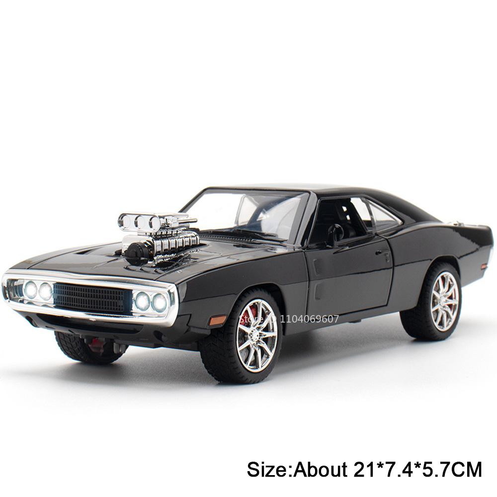 1:24 Scale Hellcat Charger Car Model Toy Music Light Pull Back Metal Diecast Doors Opened Sports Cars Toys for Children's Gifts