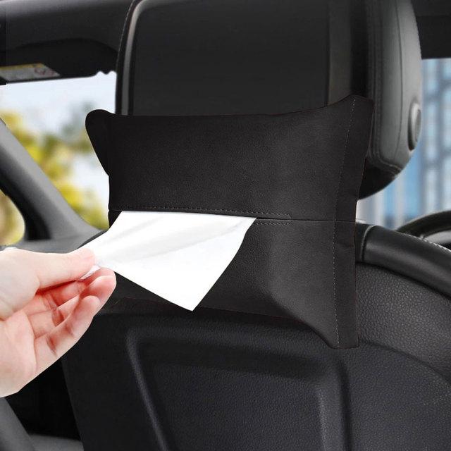 Universal Car Tissue Storage Bag For Suzuki Volvo Tesla Skoda VW Volkswagen Smart Seat Subaru Ssangyong Vauxhall Car Accessories