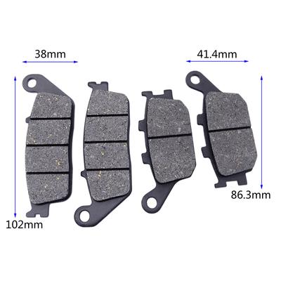 1 Set für Honda VT1100 Shadow VT 1100 95-17 VT1300 Fury VTX 1300 Retro VRX400 1996 CBF500 2004 Motorrad Vorne Hinten Bremsbeläge