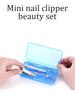 4-częściowy zestaw do manicure, zestaw obcinaczek do paznokci, narzędzia do pielęgnacji paznokci ze stali nierdzewnej, profesjonalne zestawy do pielęgnacji, prezent dla mężczyzn, ojca