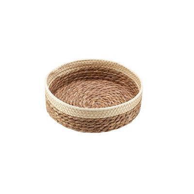 Multi-Purpose Container Natural Straw Basket Decorative Storage Decorative Home Accessory Easy To Clean For Snacks For Cosmetics