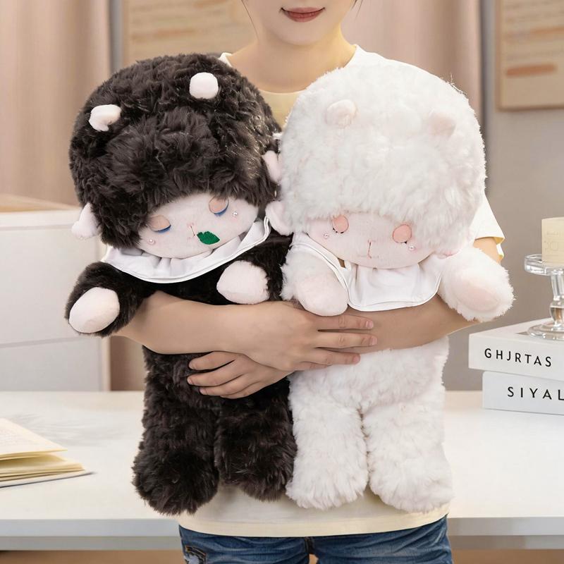 50cm Super Soft Colorful Sheep Plush Toy Cute Stuffed Animals Cartoon Fluffly Lamb Plush Hug Pillow for Friends Xmas Gift Decor