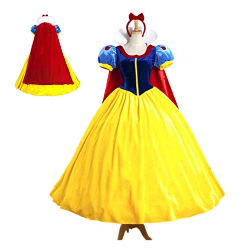 Joyasslly Snow White Dress, Adult Princess Costume, Cosplay Costume, Women's, Halloween Event (XL)