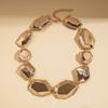 Acrylic Oval Diamond Ring Bracelet Earrings Necklace Accessories Women's Clavicle Chain Versatile Necklace