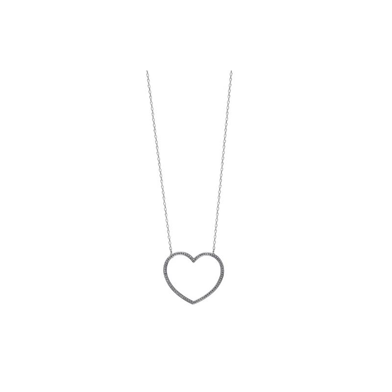 Swarovski Exquisite and fashionable heart-shaped necklace for women, silver 5117701