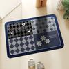 Light Luxury Bathroom Absorbent Floor Mat, Bathroom Door Toilet Non-slip Mat, Bathroom Carpet Quick-drying Foot Pad Anti-drop