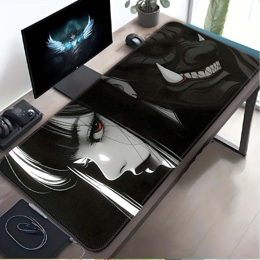 Janpanese Mask Girl Mouse Pad Keyboard Mouse Pad Computer Laptop Pad Desk accessories Game Console Pad office Pad rubber