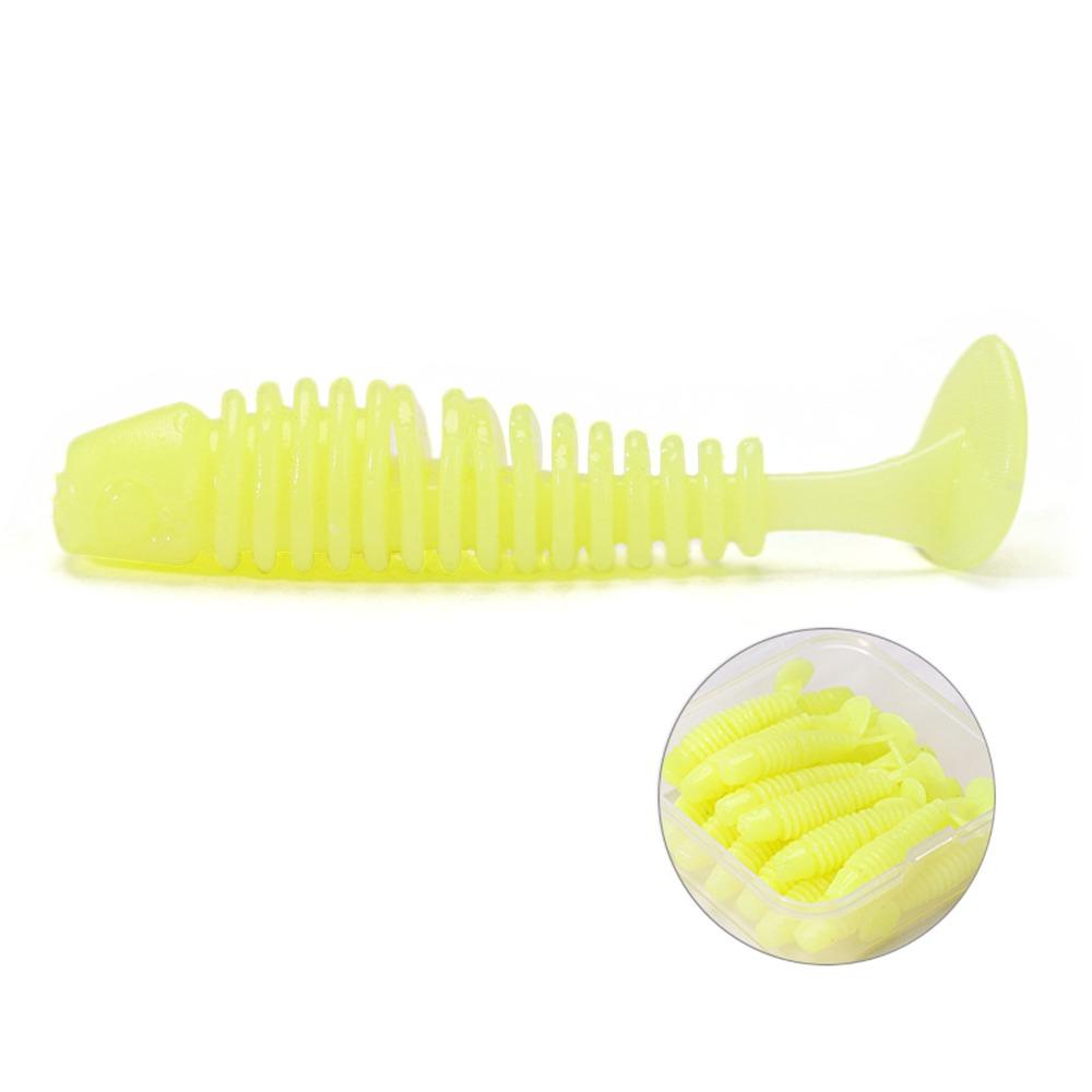20pcs/box 3.5cm 0.65g Soft Baits Horizontal Supercontinent Shad Artificial Silicone Baits Floating Fishing Lure