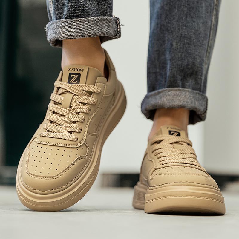 Men'S Low-Top Solid-Color Board Shoes Microfiber Leather Surface Breathable Cold Sticky Lightweight Sports Men'S Shoes