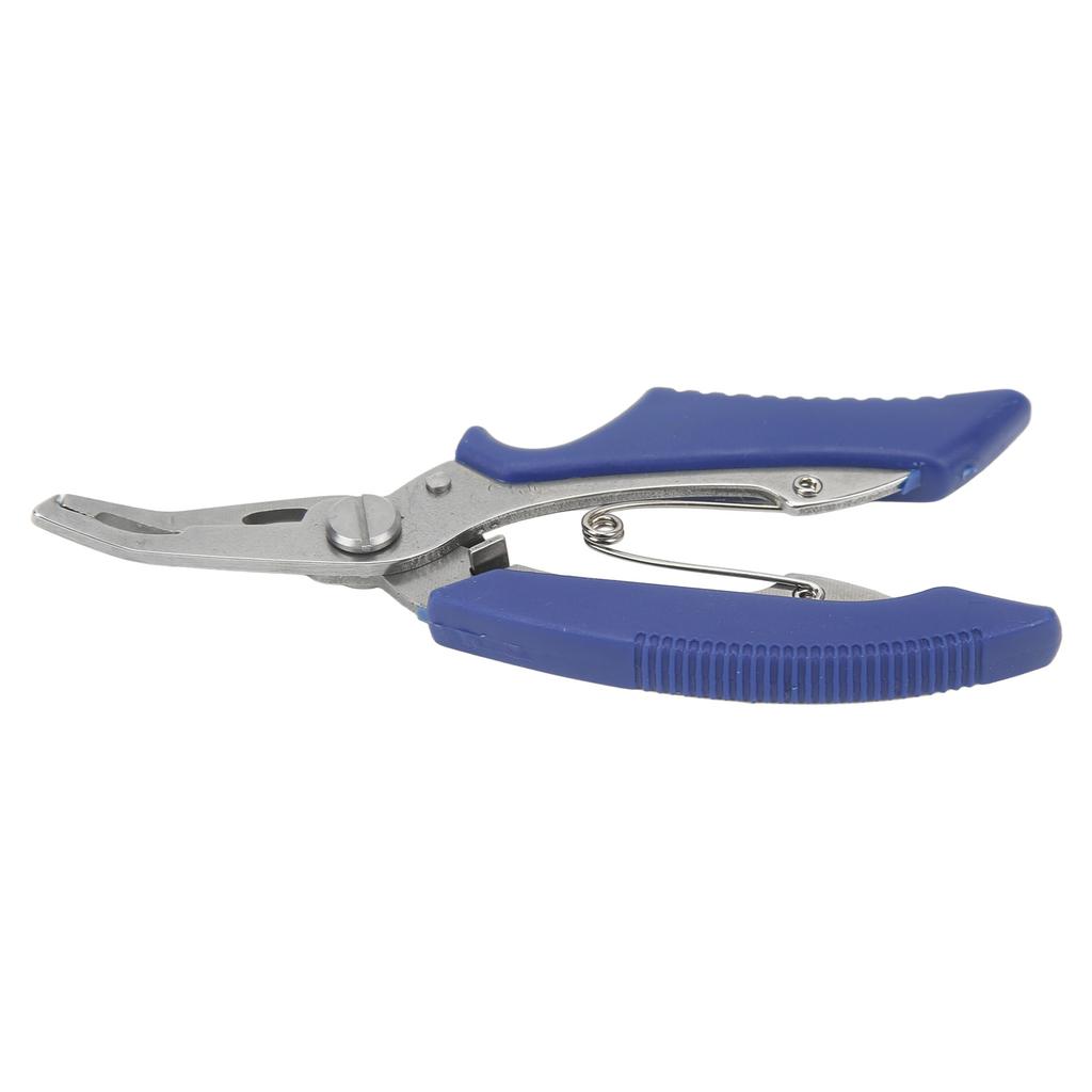 Stainless Steel Fishing Pliers Curved Mouth Lure Wire Cutter Multifunction Lure Pliers for Outdoor Fishing