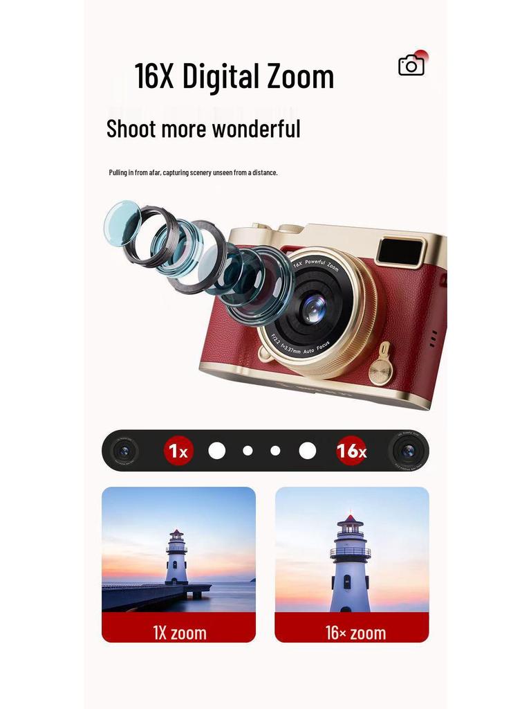 HD Digitale Klappkamera für Schüler - Retro-Stil, Einsteiger