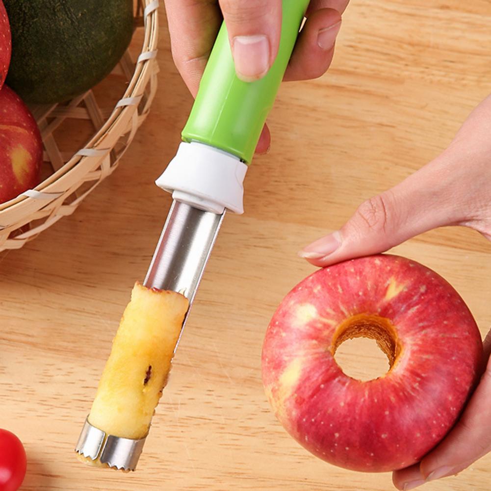 Fruit Corer Tool Pineapple Corer 2-in-1 Fruit Corer Peeler Tool Stainless Steel Vegetable with Serrated Blades for Home
