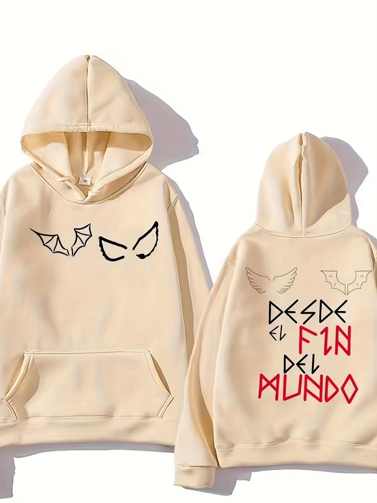 2025 Diseño De Moda De Otoño E Invierno Para Productos De Adquisición_ Sudaderas Con Capucha Estampadas Del Fin Del Mundo Para