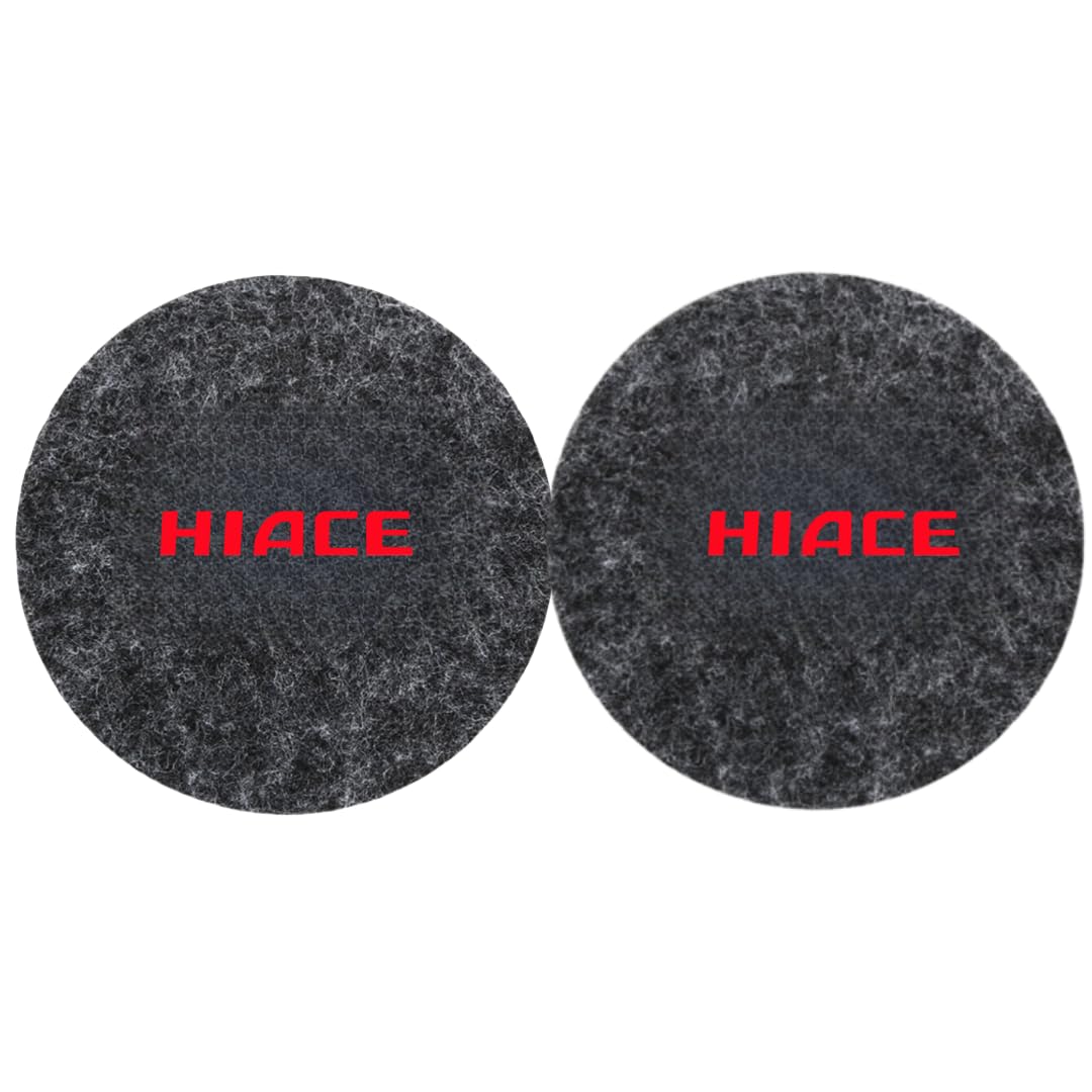 

Hiace Drink Holder Pad with Logo 2.8 x 2.8 inches (7 x 7 cm), hiace чёрный