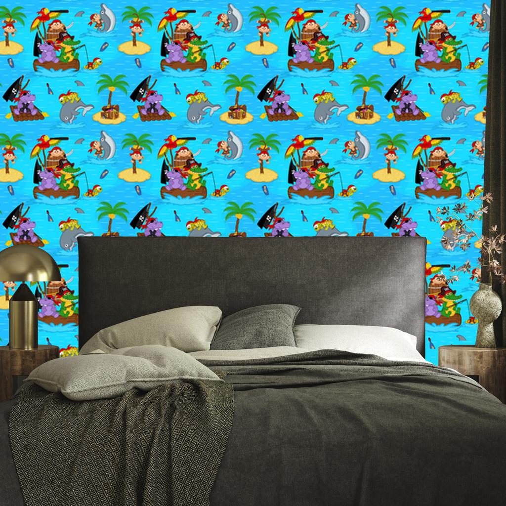 Pirates wallpaper for living room and bedroom 50x1000