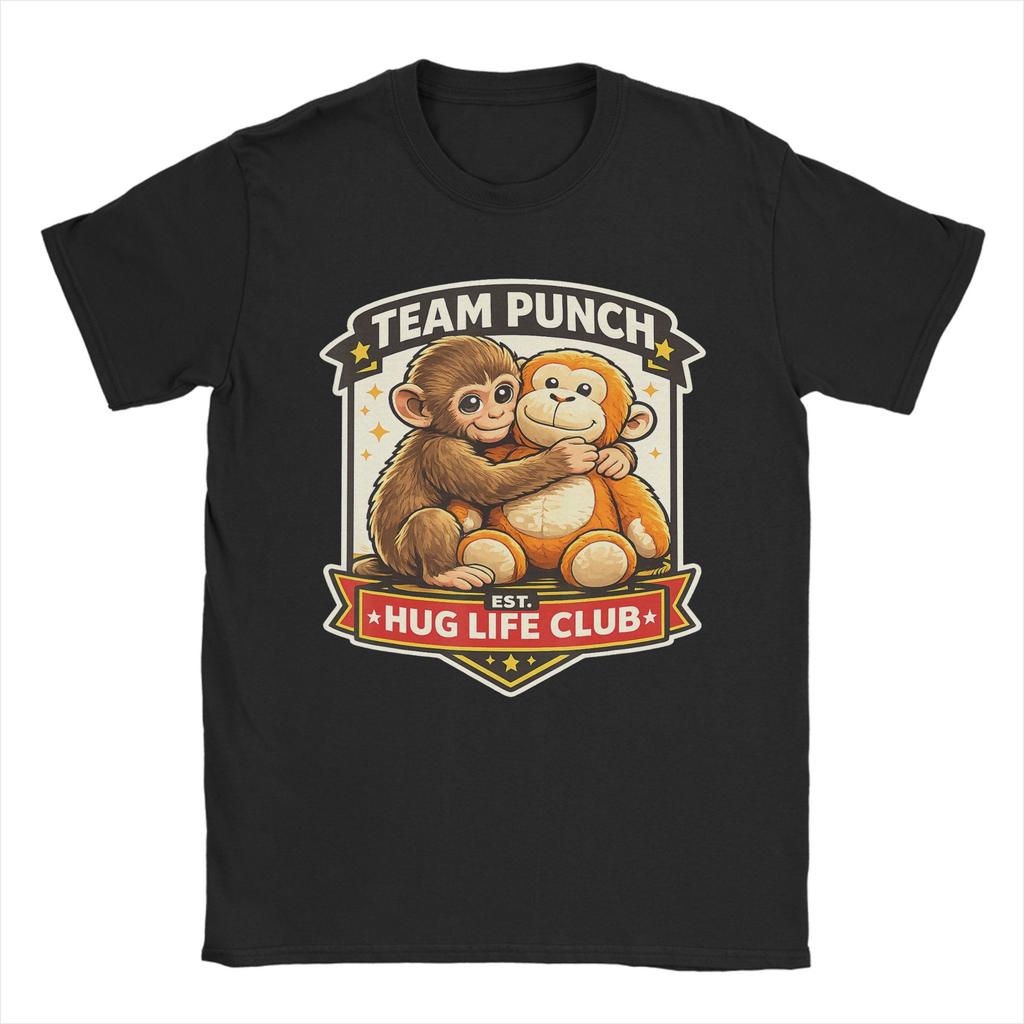 Unisexs Stay Kind Baby Monkey Punch T Shirt Cotton Clothing Novelty Short Sleeve Round Neck Tee Shirt Printing TShirt
