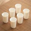 Weiße Porzellan-Teetasse Schafsfett-Jaspis Chinesische Kleine Teeverkostungs-Teegeschirr-Tasse Duft-Teetassen Kung Fu Tassen-Set