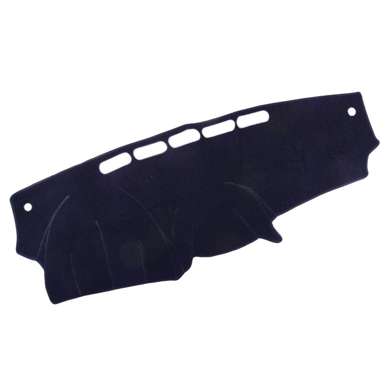 Car Interior Dashboard Anti-Slip Cover Dash Mat Pad Fit For Nissan Versa 2012-2018 Left Hand Drive Black Polyester