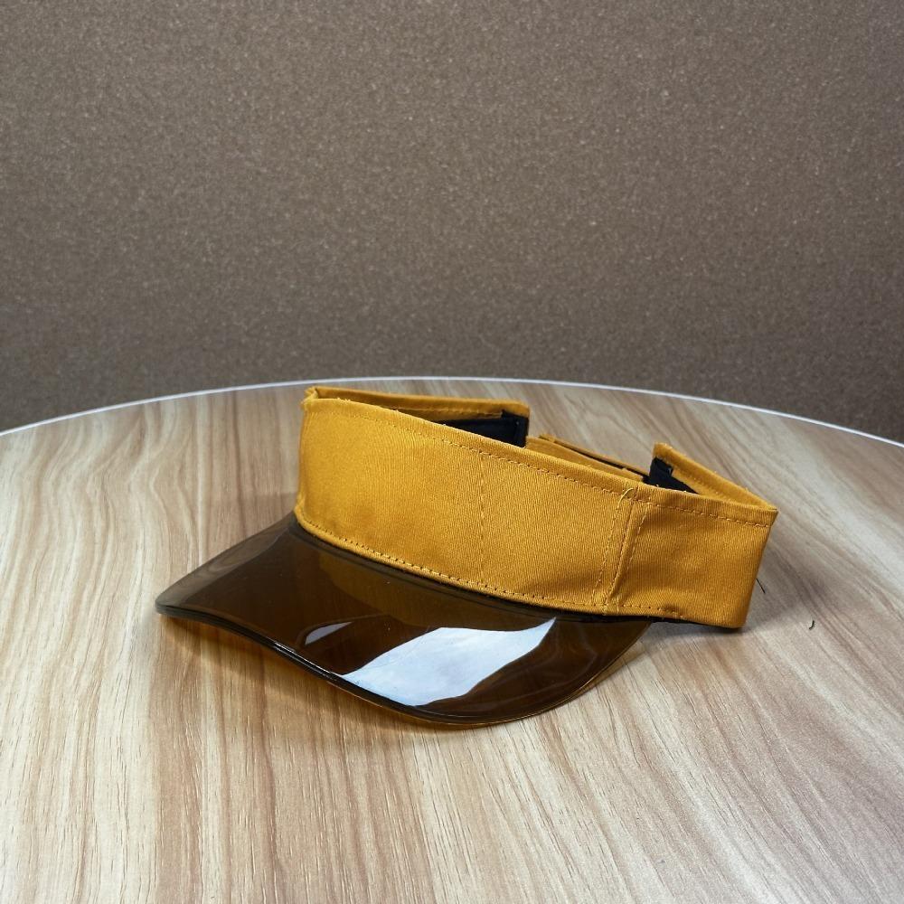 UV-Schutz Leopardendruck Visierkappe Unifarbene Sonnenkappe Modischer Transparenter Hohlhut Camping