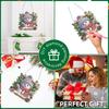 Xmas Theme 2D Flat DIY Special Shape Rhinestone Diamond Art Window Pendants Diamond Art Pendant Wall Decor for Home & Windows