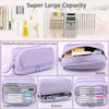 1pc Double-layer Double-open Large-capacity Good Looking Junior High School Multi-functional Pocket Zipper Pen Pocket