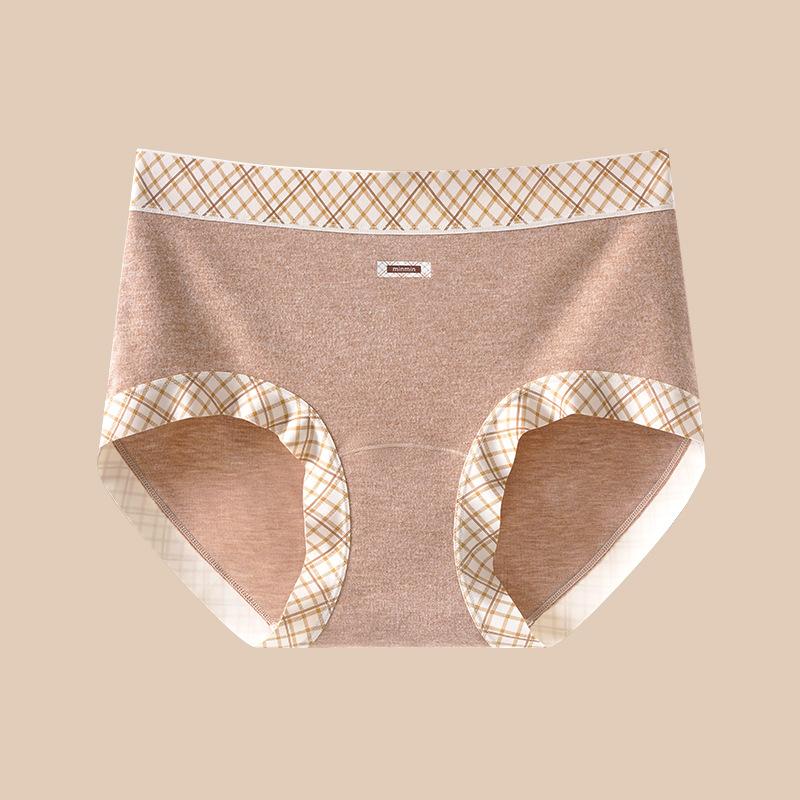 Female Autumn and Winter Hair Warm Cotton Breathable Without A Mark Not Clip Hip Waist Triangle Briefs
