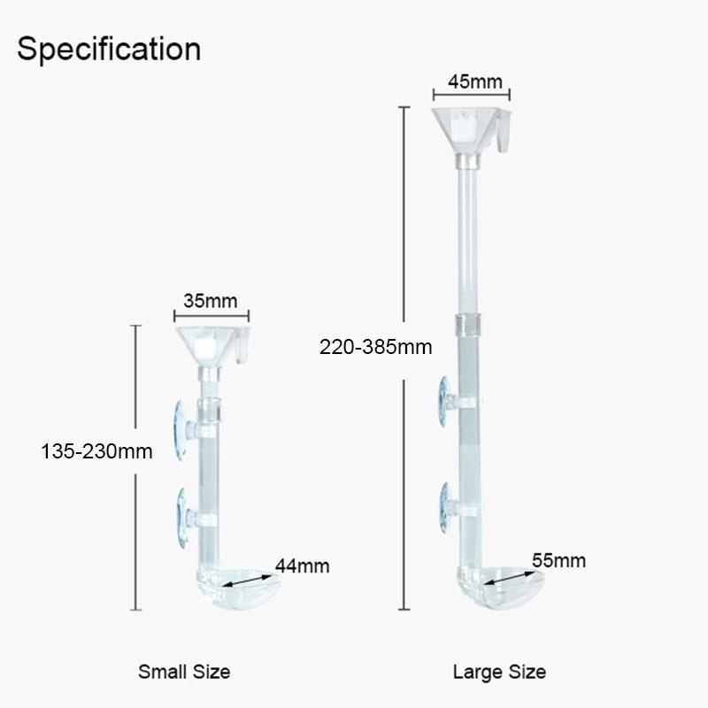 

Scalable Aquarium Feeder Tube Set Dish Transparent Fish Tank Shrimp Food Feeder Bowl Aquarium Feeding Accessories Shrimp 13.5cm прозорий