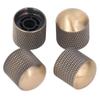 4Pcs Electric Guitar Knob Metal Volume Tone Control Dome Guitar Knob Replacement 6mm 0.24in