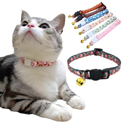28 Stil Katzenhalsband verstellbar Obst Weihnachten Druck Haustierhalsband mit Glocke Teddy Chihuahua Welpen Kätzchen Halskette Haustiere