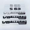 3D Buchstaben S63 S65 V12 Biturbo V8Biturbo 4matic+ ABS Emblem für Mercedes Benz W222 W223 Auto Kotflügel Kofferraum Aufkleber