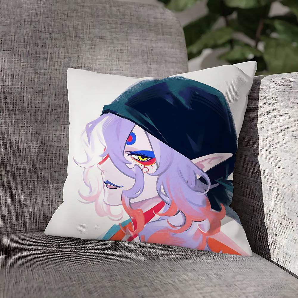 Medicine Seller M-Mononoke Throw Pillow Case For 55x55cm 30x30cm 50x50cm 45x45cm 40x40cm Square Chair Pillowcase Case