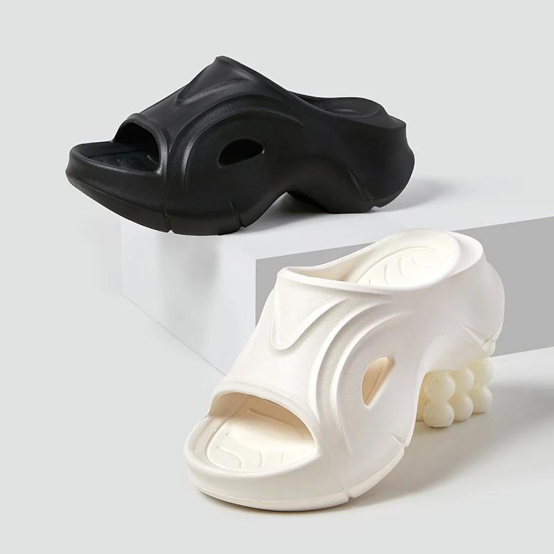 Summer Women's Slippers Lightweight Thick Sole Non-slip Sandals Unique Beach Shoes EVA Material Leisure Comfort Outdoor Slippers
