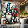 Independence Day Shower Curtain Set - Polyester, Machine Washable, All-Season