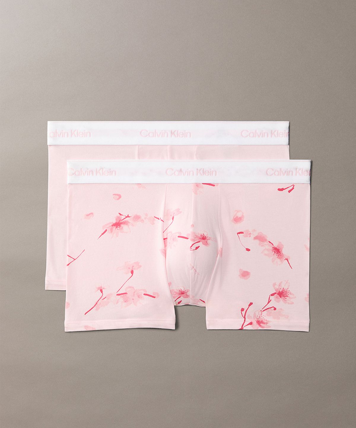 

[CK] Мужские плавки-боксеры Icon Cotton Stretch 2 шт. NB43914TW [Отправка из Кореи] 100% Оригинал Pink Print - M