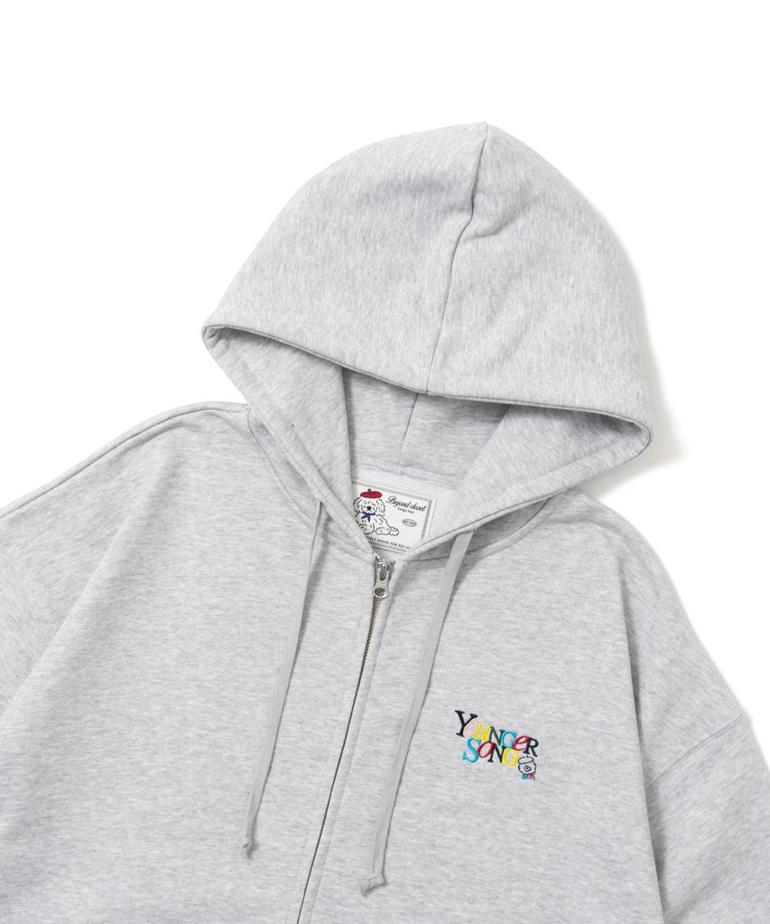 Beyond Closet [Beyond Closet X Younger Song] Zip-Up Hoodie Gray