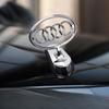 For Audi A4L A6L A3 Q2L Q3 Q5L Q7 A5 A7 Metal Wings Hood Emblem Car Bonnet Badge Front Logo Upgrade Glossy Chrome Sporty Parts