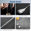 3Pcs Stainless Steel Bar Spoon, Ergonomic Stirring Spoons for Effortless Cocktail Mixing, Twist-Handle Cocktail Spoon for Precision Stirring